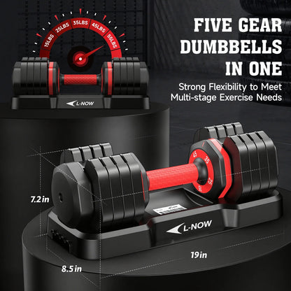 Transform Your Home Workouts with the 110LB Adjustable Dumbbells - Versatile, Compact, and Perfect for Building Muscle!