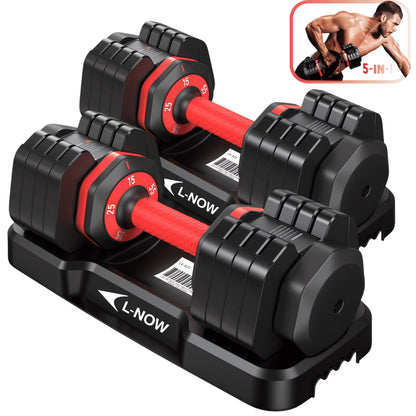 Transform Your Home Workouts with the 110LB Adjustable Dumbbells - Versatile, Compact, and Perfect for Building Muscle!
