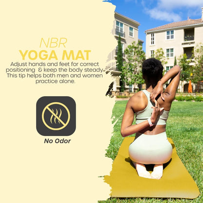 Elevate Your Practice with Our Non-Slip 10mm Yoga Mat | Lightweight, Durable, and Comes with Free Workout E-Book!