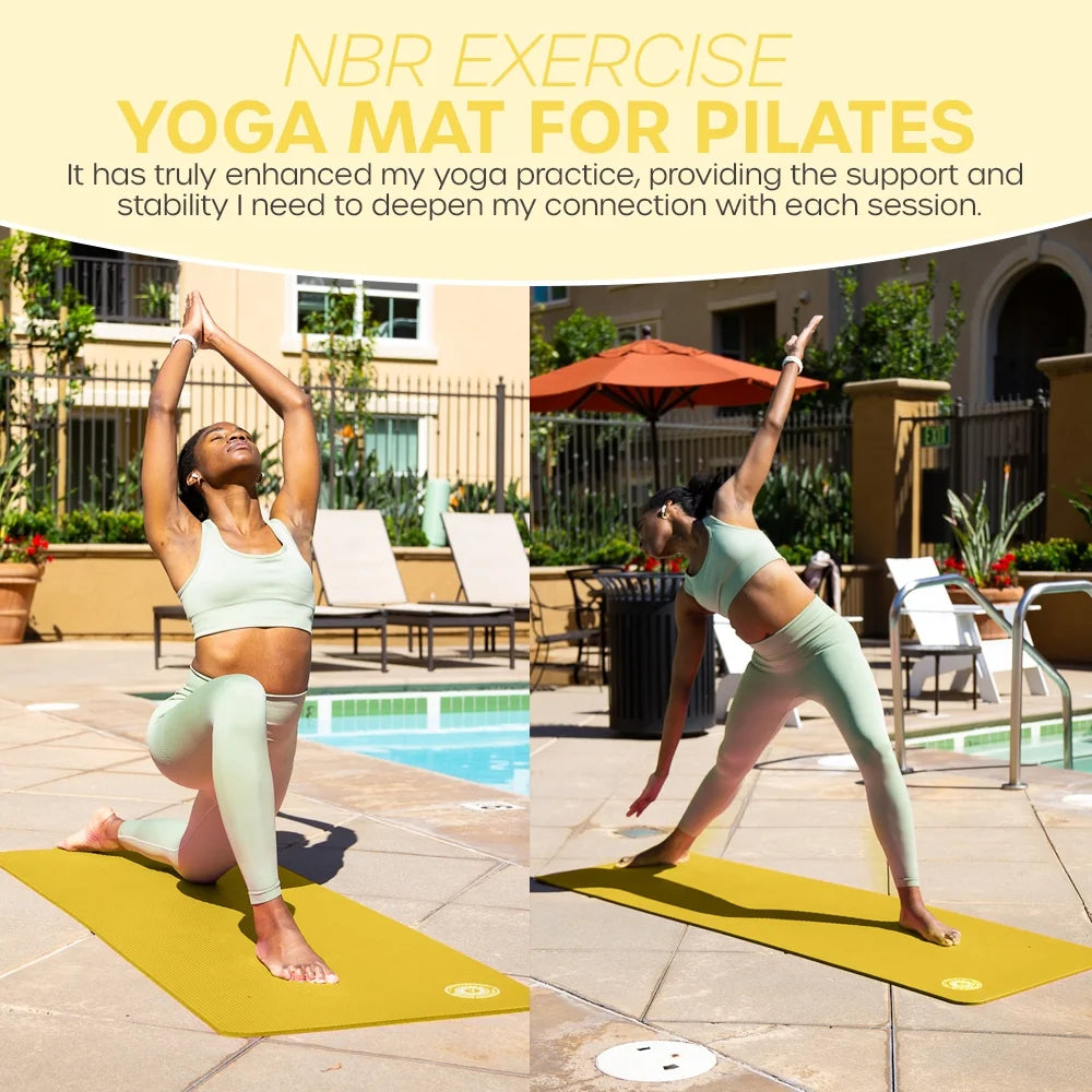 Elevate Your Practice with Our Non-Slip 10mm Yoga Mat | Lightweight, Durable, and Comes with Free Workout E-Book!