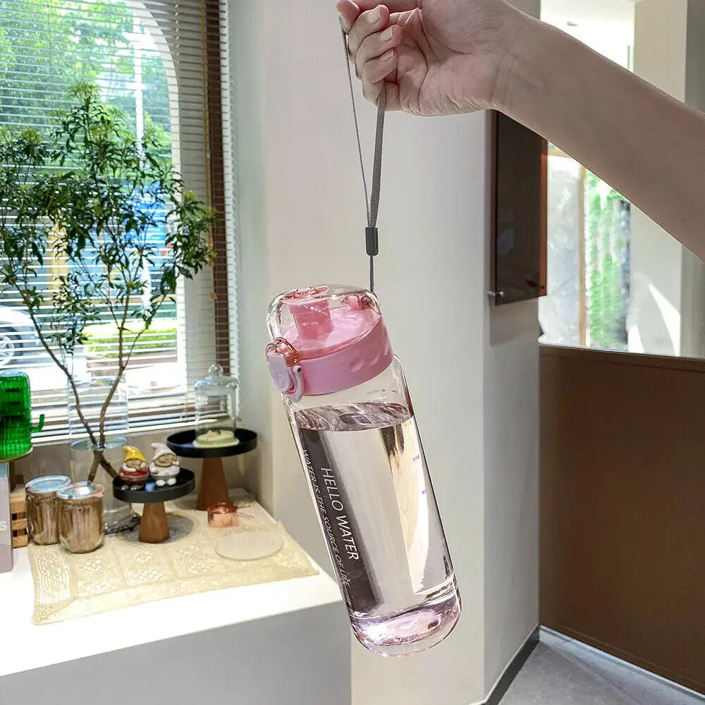 Sports Water Bottle 780Ml Portable Gym Travel Clear Leakproof Drinking Bottle