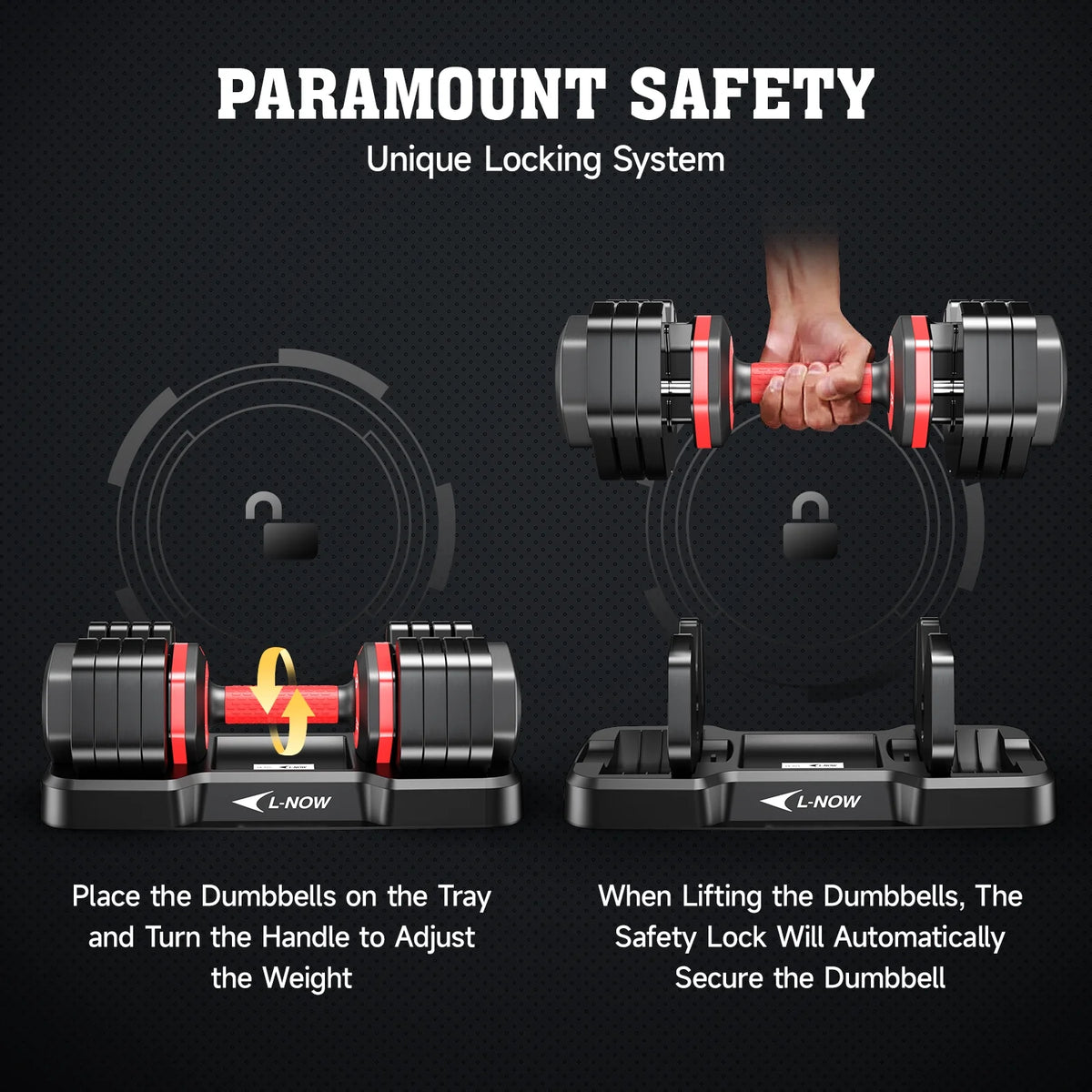 Transform Your Home Workouts with the 110LB Adjustable Dumbbells - Versatile, Compact, and Perfect for Building Muscle!